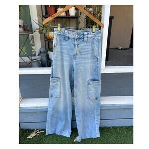 American Eagle Super High-Rise Baggy Wide Leg size 2